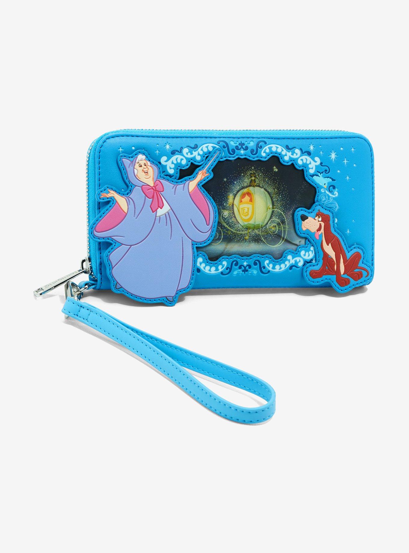 Loungefly Disney Cinderella Fairy Godmother Lenticular Portrait Zippered Wallet, , alternate