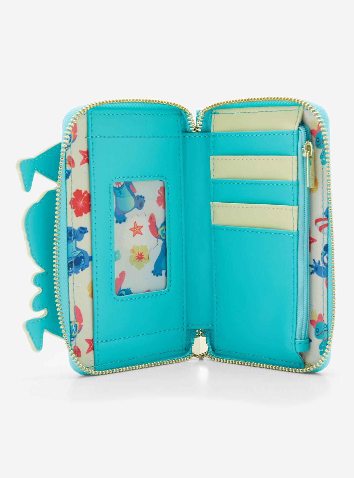 Loungefly Disney Lilo & Stitch Sandcastle Small Zip Wallet, , alternate