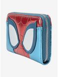 Loungefly Marvel Spider-Man Metallic Mask Zip Wallet, , alternate