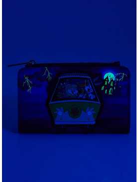 Loungefly Warner Brothers 100th Anniversary Scooby Doo & Looney Tunes Mystery Machine Glow-in-The-Dark Wallet, , hi-res