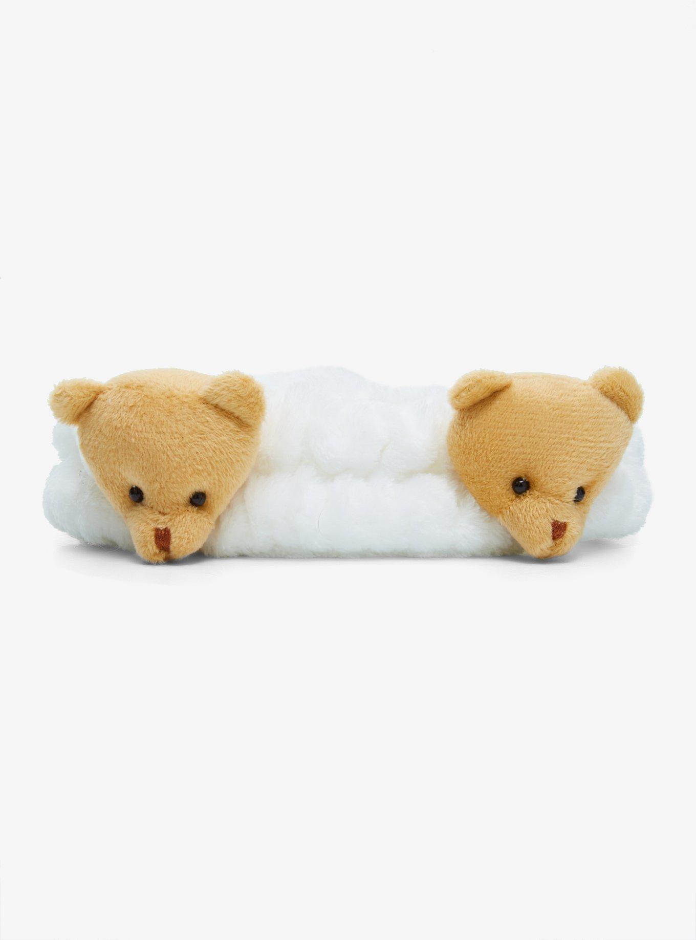 Teddy Bear Plush Spa Headband, , alternate