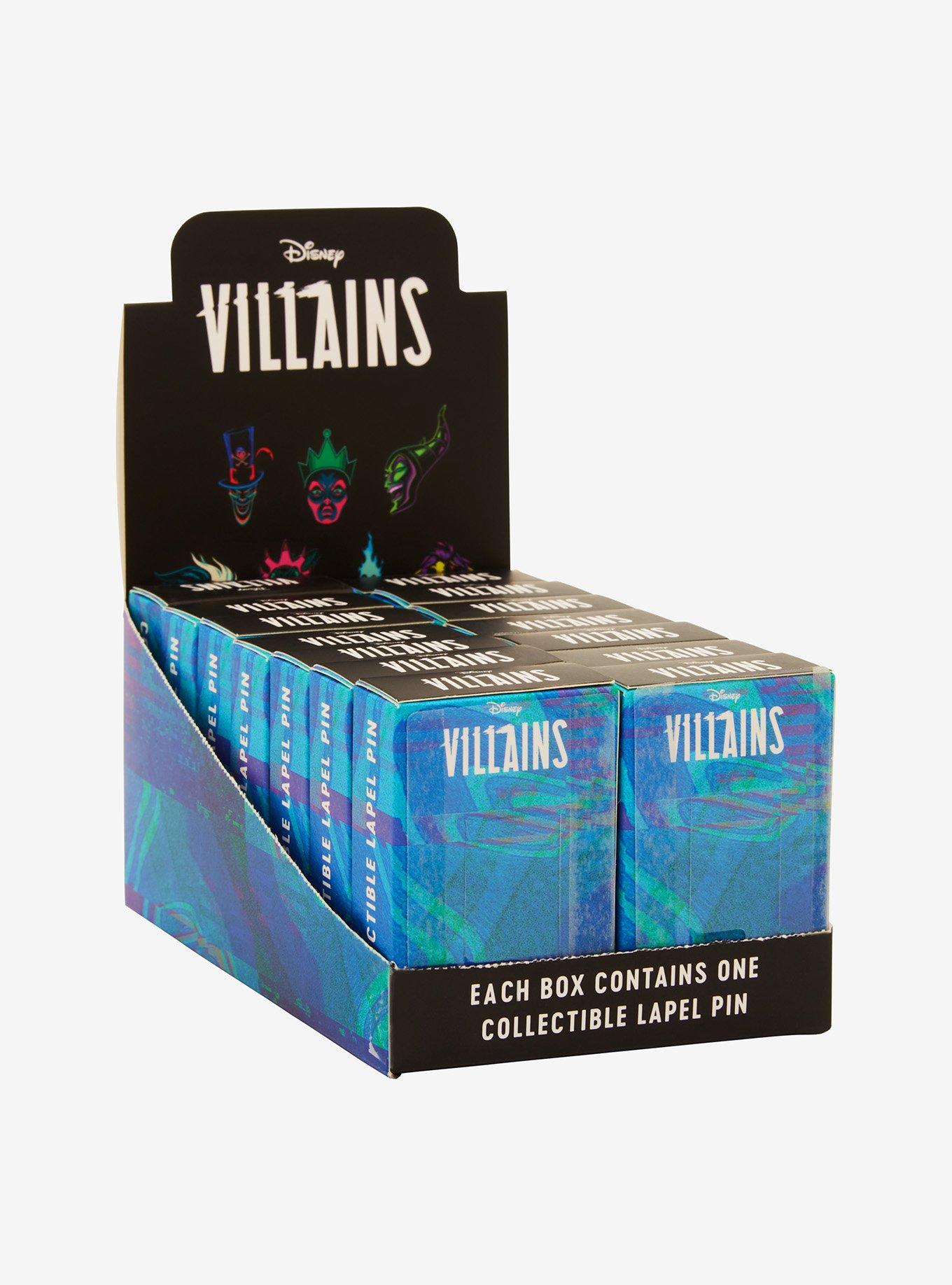 Disney Villains Dark Neon Portrait Blind Box Enamel Pin, , alternate