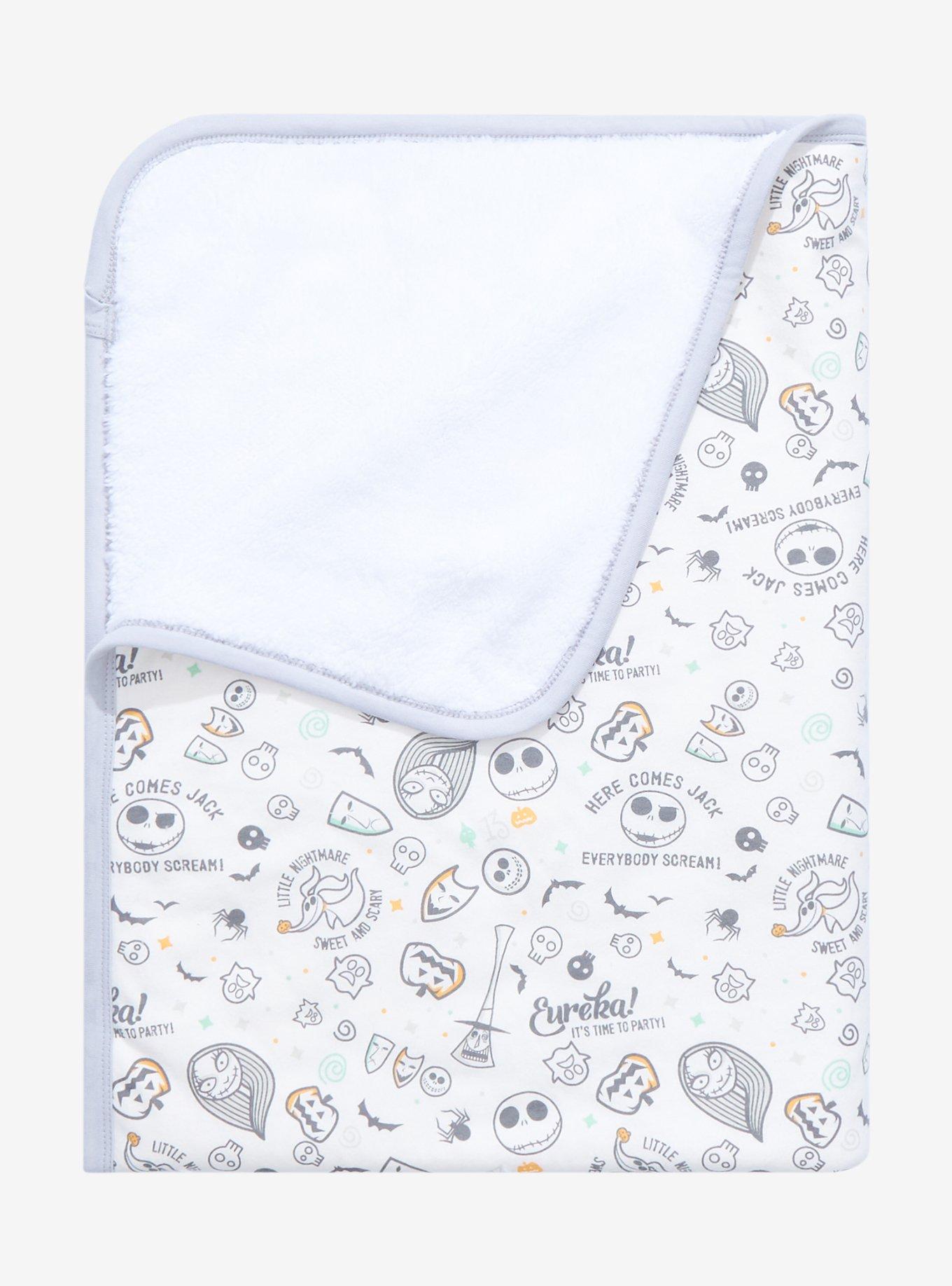 Disney The Nightmare Before Christmas Icons Allover Print Baby Blanket - BoxLunch Exclusive, , alternate