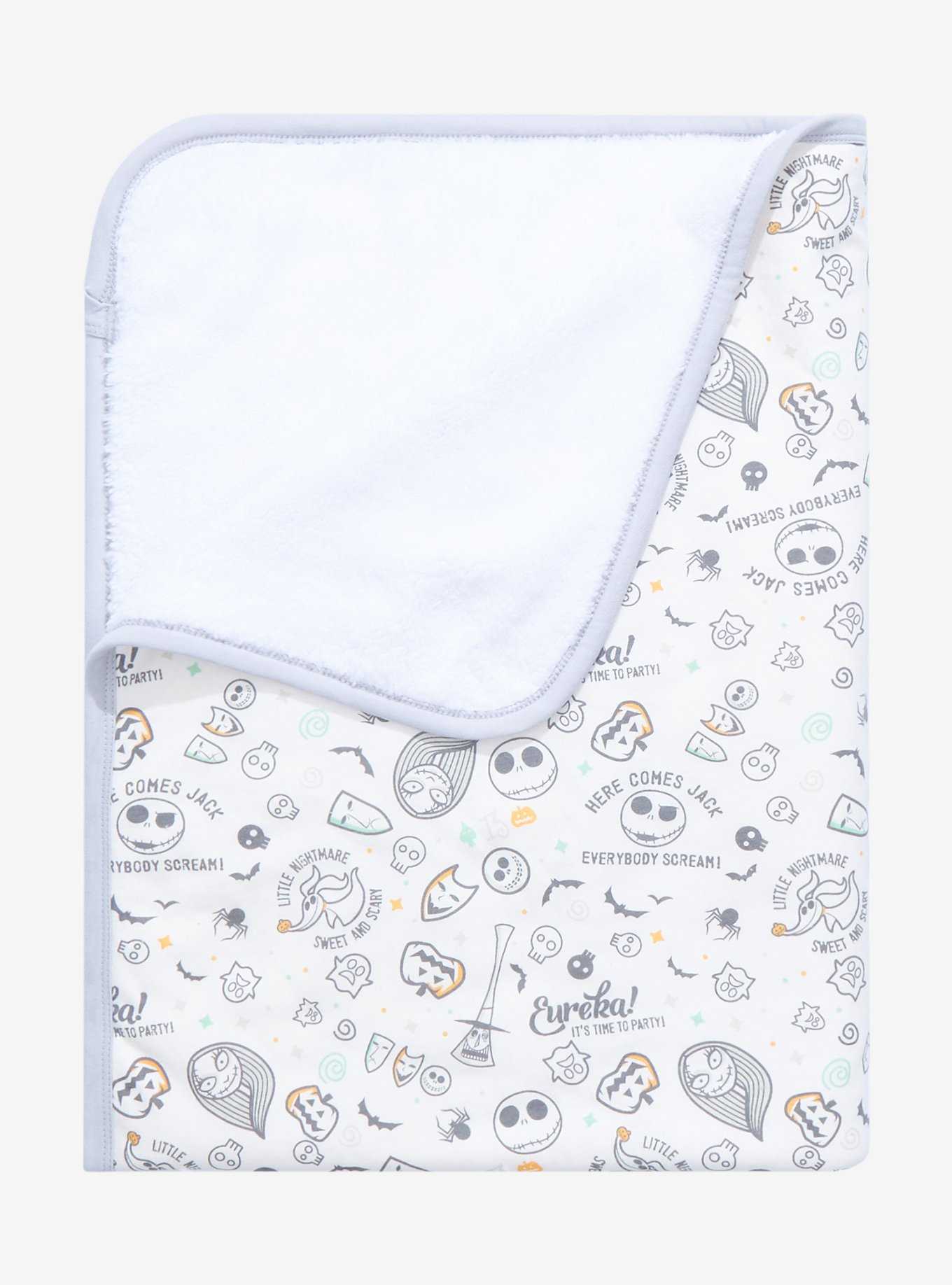 Disney The Nightmare Before Christmas Icons Allover Print Baby Blanket - BoxLunch Exclusive, , hi-res