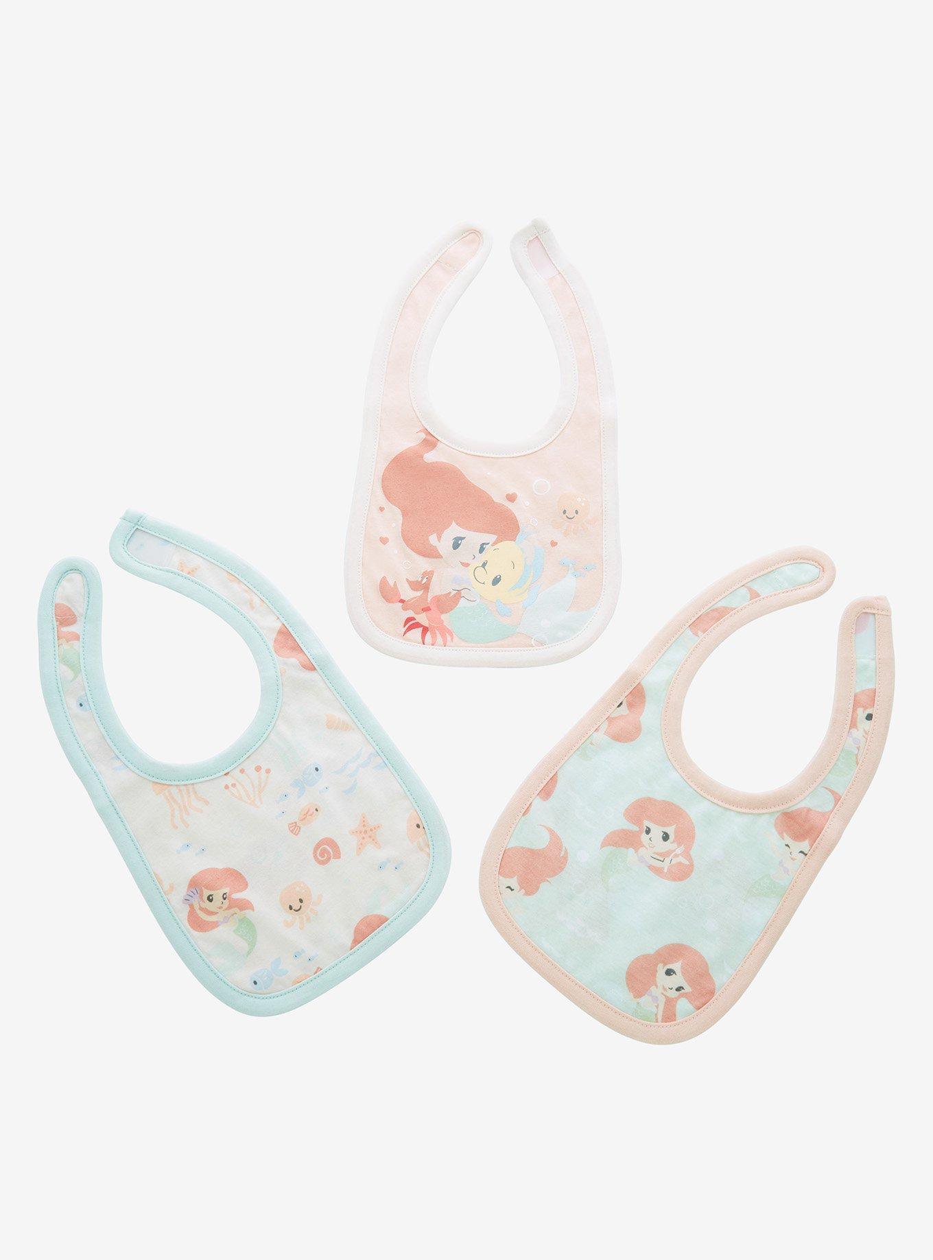 Disney The Little Mermaid Ariel and Flounder Bib Set - BoxLunch Exclusive, , alternate