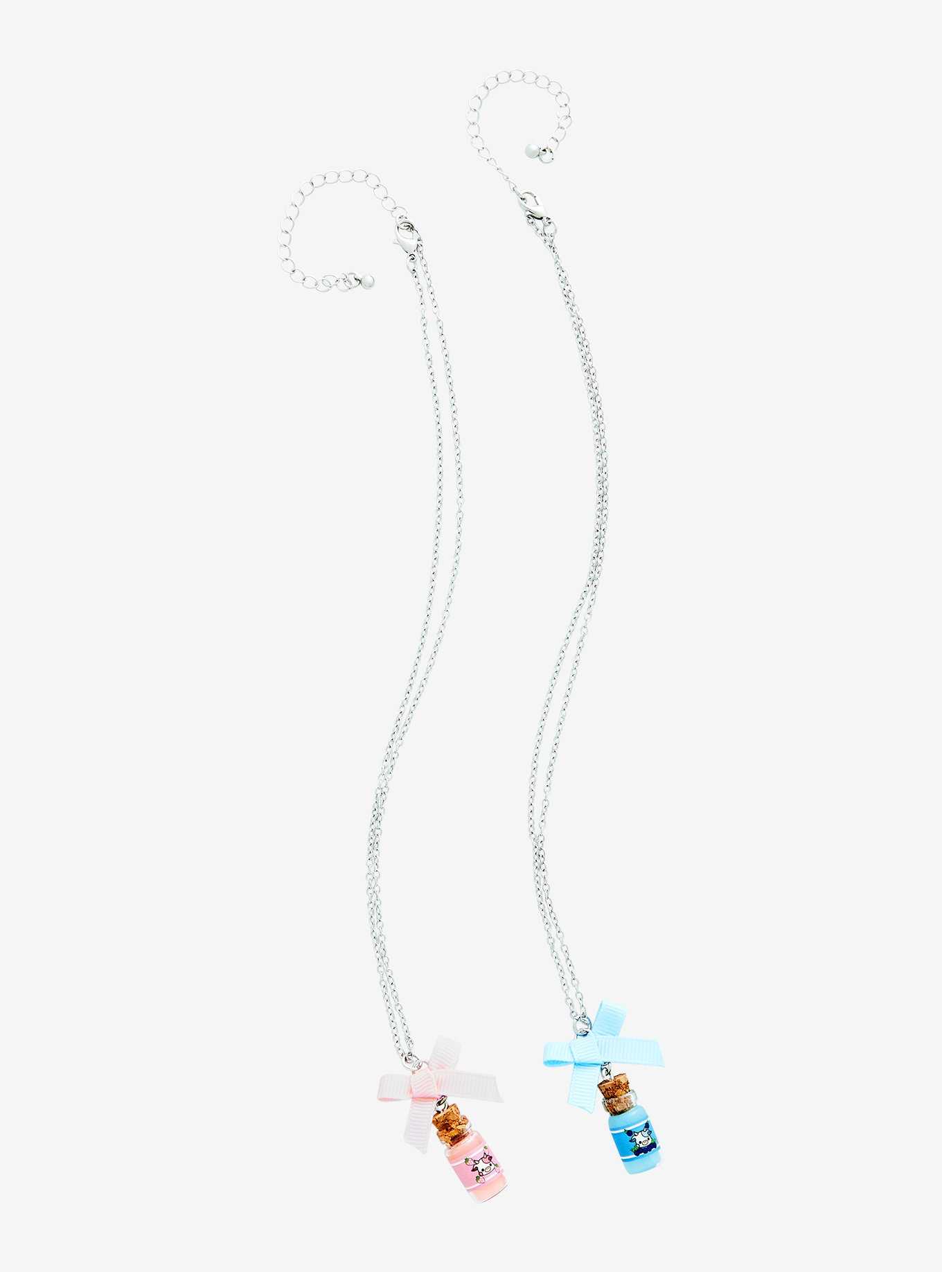 Strawberry & Blueberry Milk Bestie Necklace Set - BoxLunch Exclusive, , hi-res
