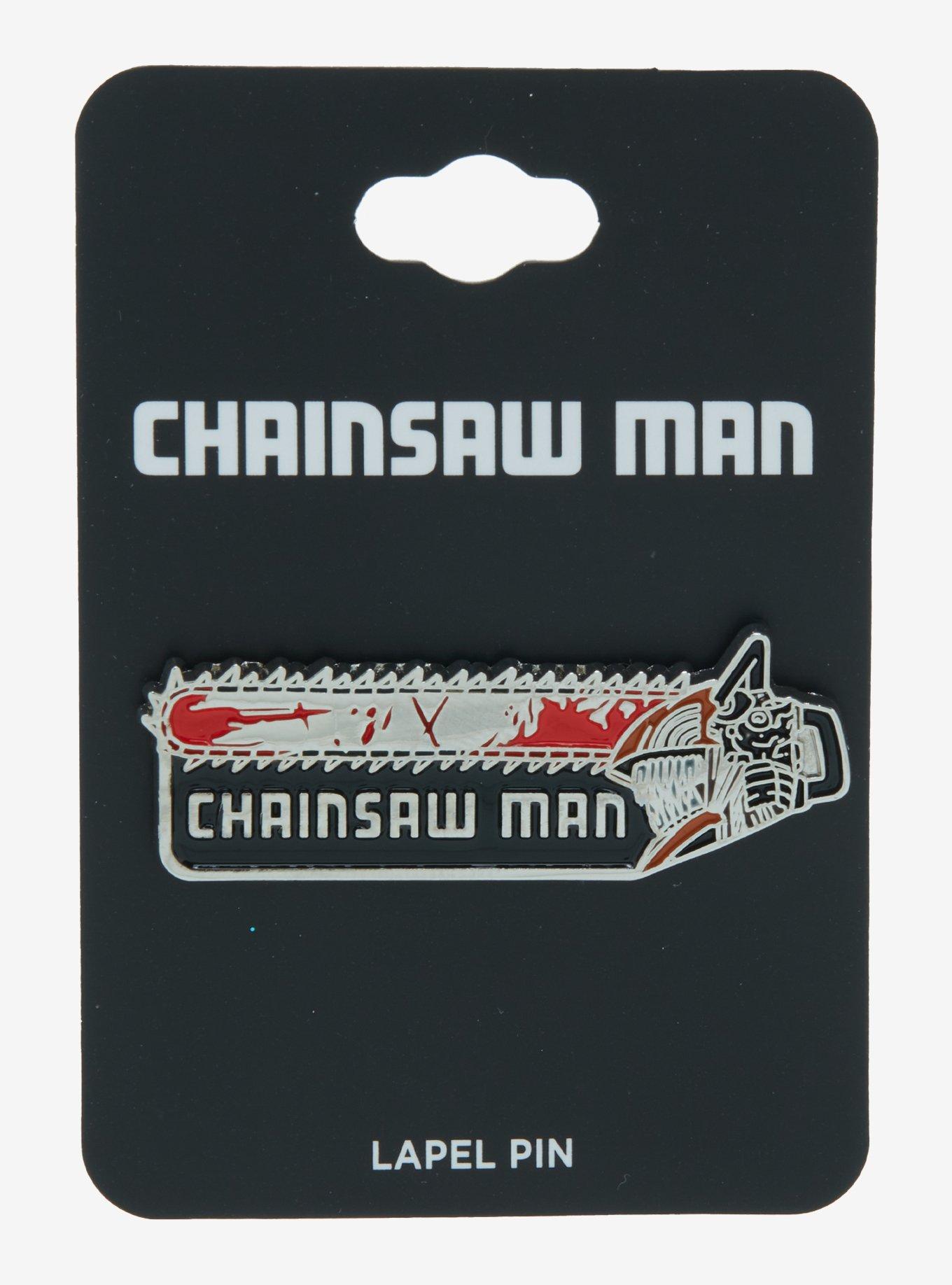 Chainsaw Man Head Enamel Pin, , hi-res