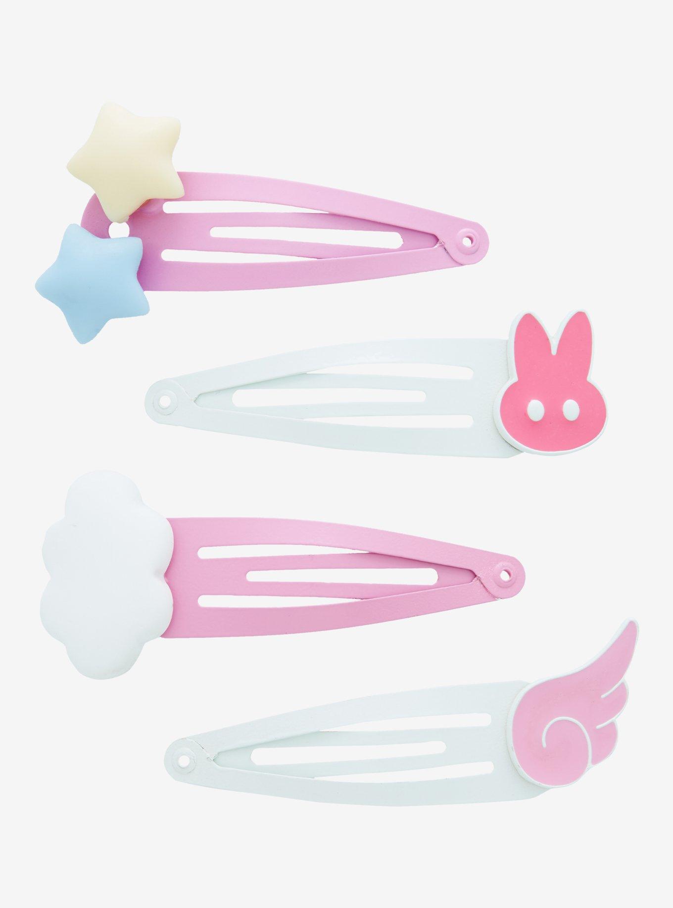 Sweet Society Kawaii Cloud Bunny Hair Clip Set, , alternate