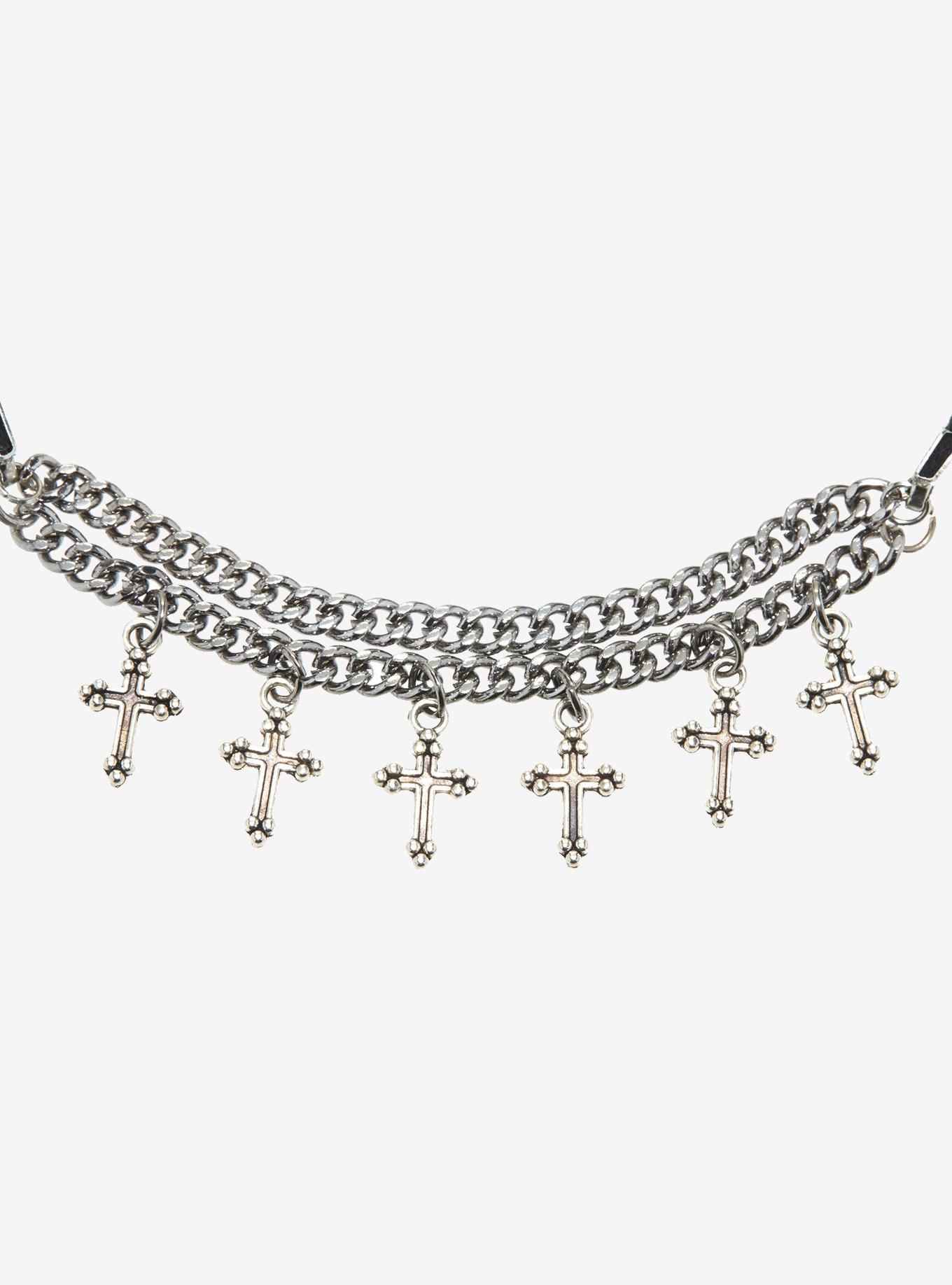 Social Collision Cross Chain Choker, , hi-res