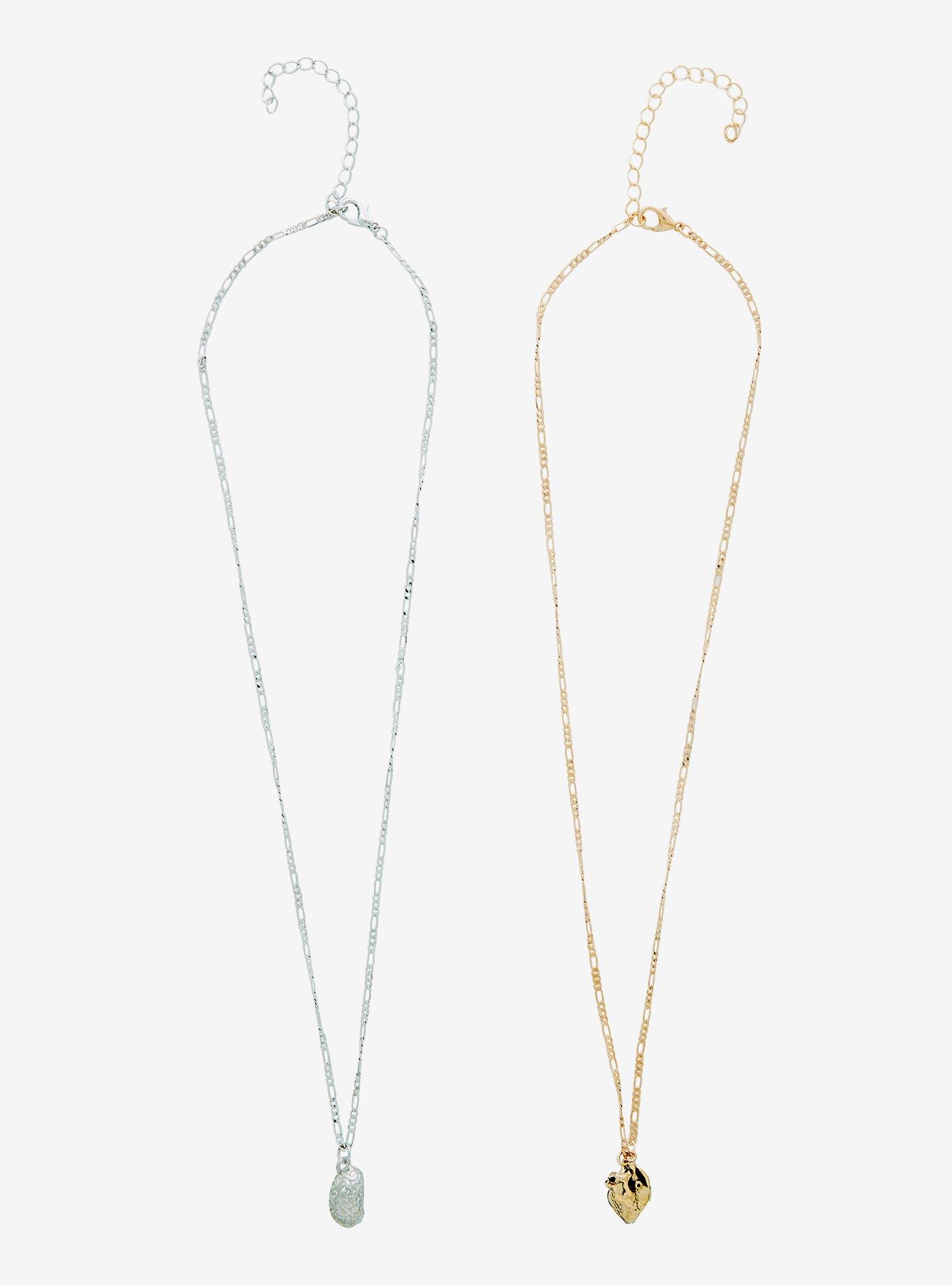 Brain Heart Best Friend Necklace Set, , alternate