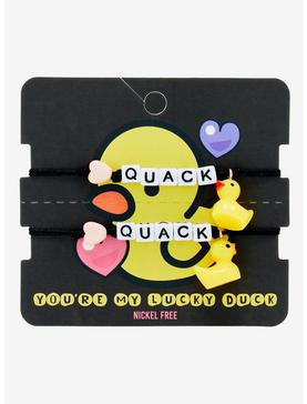 Rubber Duck Quack Best Friend Cord Bracelet Set, , hi-res
