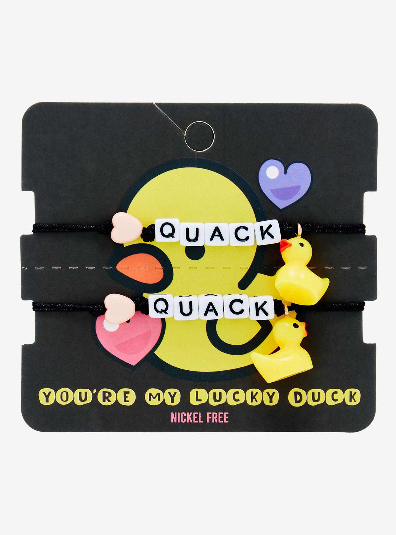 Rubber Duck Quack Best Friend Cord Bracelet Set, , alternate