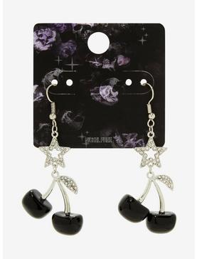 Black Cherry Bling Earrings, , hi-res