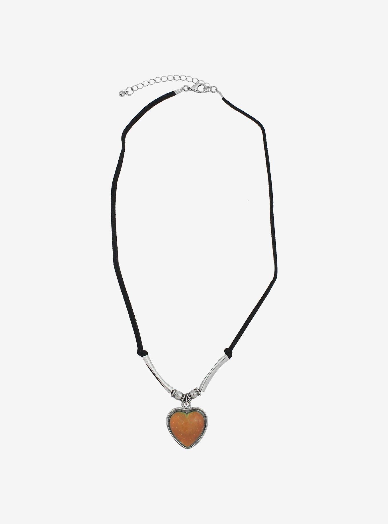 Cosmic Aura Heart Mood Choker Necklace, , alternate