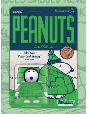 Super7 ReAction Peanuts Take Care Puffer Coat Snoopy Figure - BoxLunch Exclusive, , hi-res