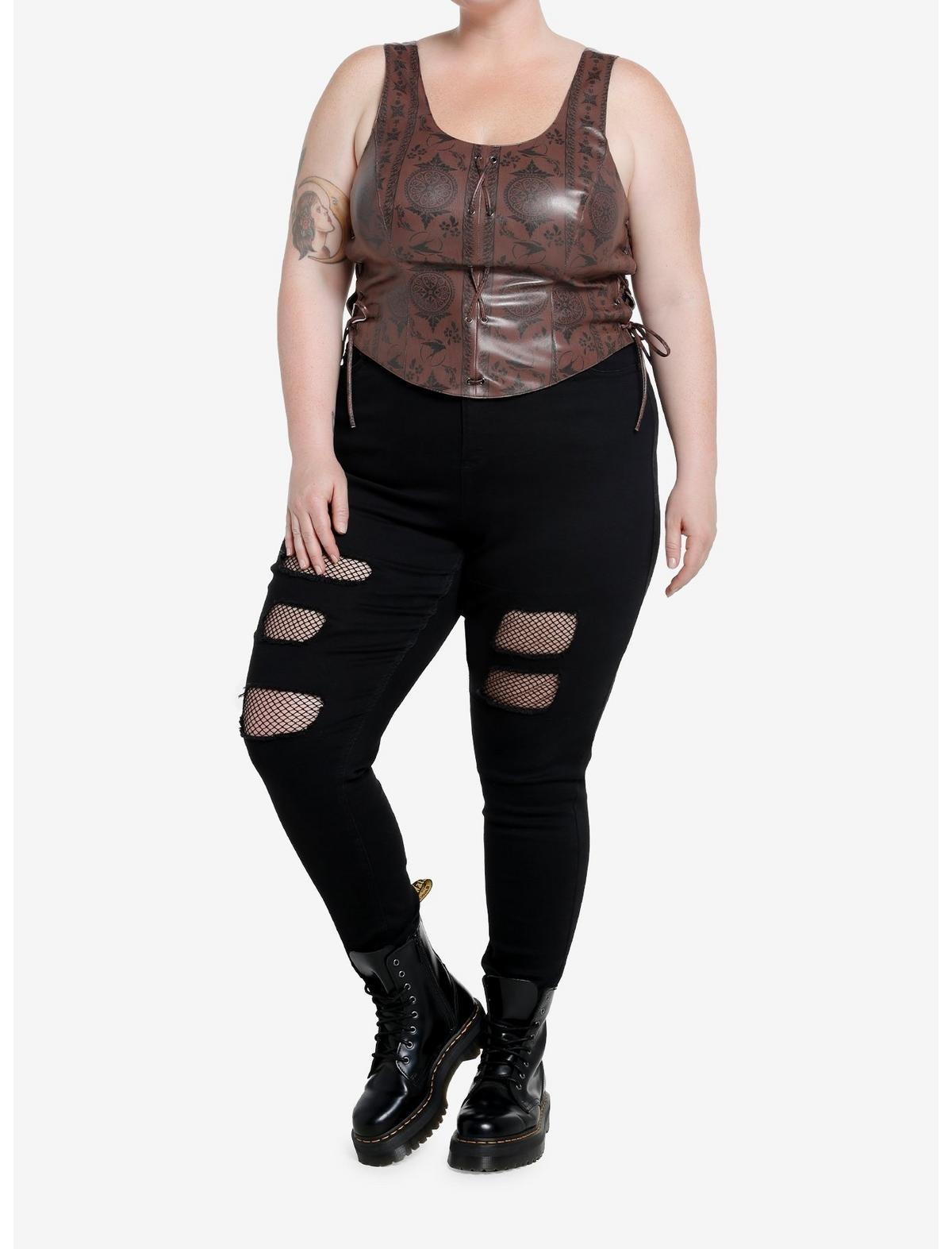 The Witcher Ciri Icons Lace-Up Bustier Plus Size, , hi-res