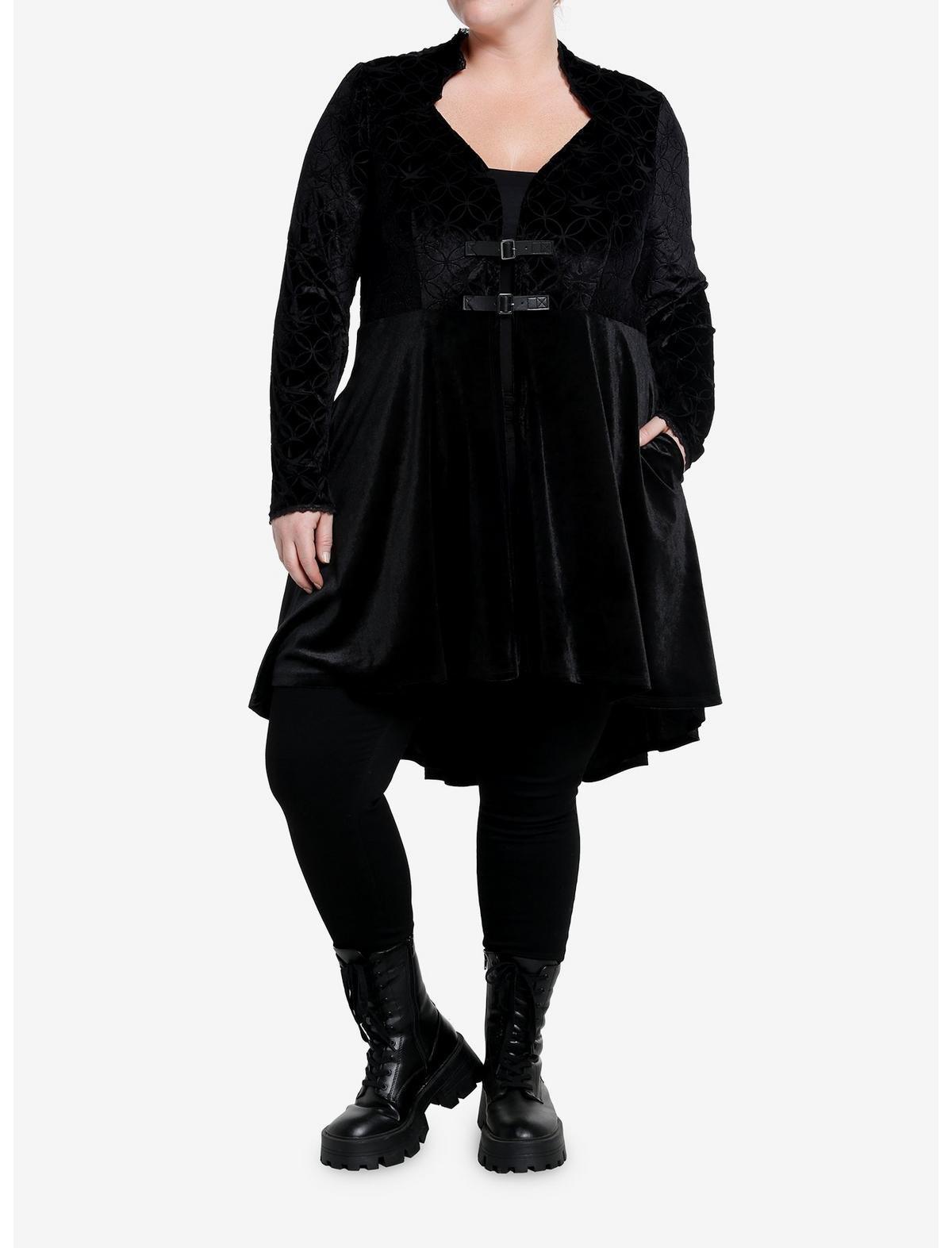 The Witcher Yennefer Velvet Hi-Low Waistcoat Plus Size, BLACK, alternate