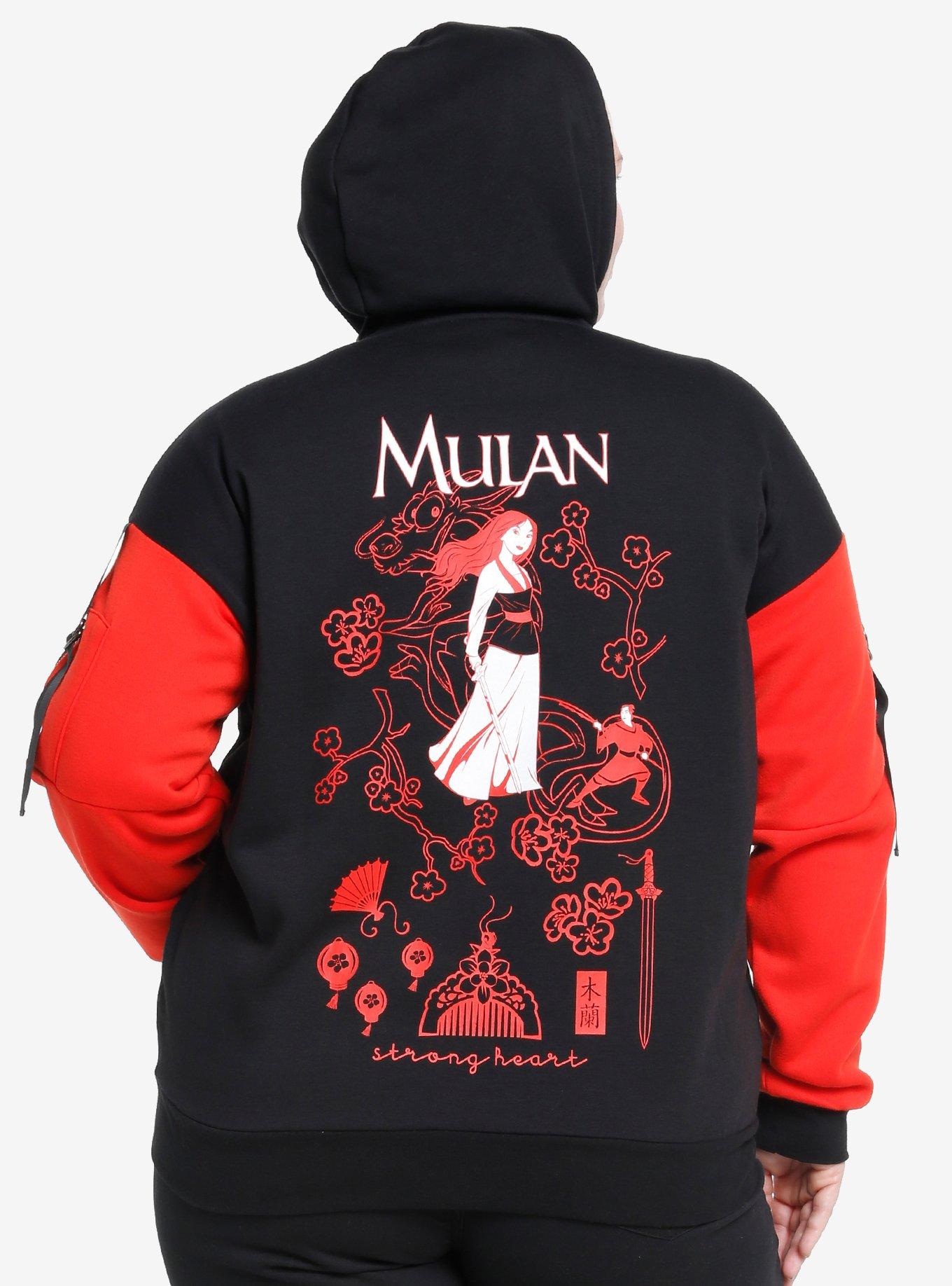 Disney Mulan Color-Block Hardware Hoodie Plus Size, MULTI, alternate