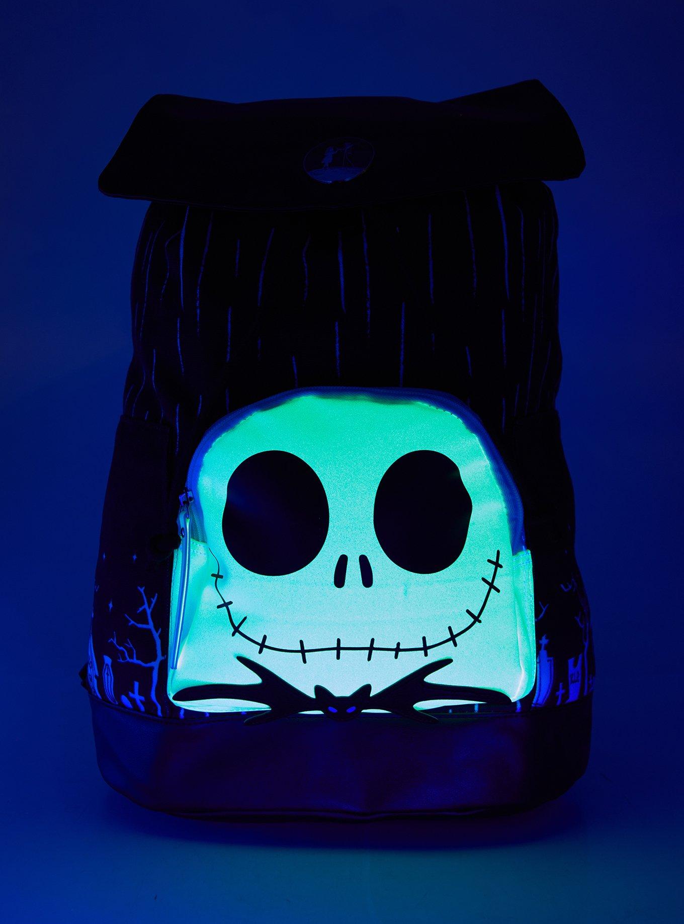 The Nightmare Before Christmas Jack Glow-In-The-Dark Slouch Backpack, , alternate
