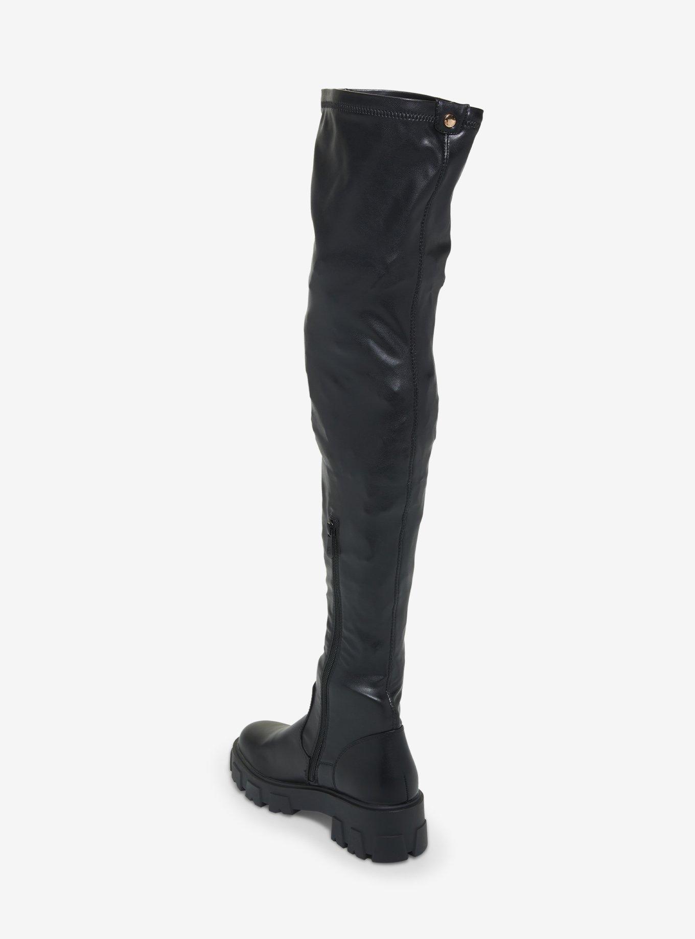 Azalea Wang Eureva Knee High Boots, BLACK, alternate