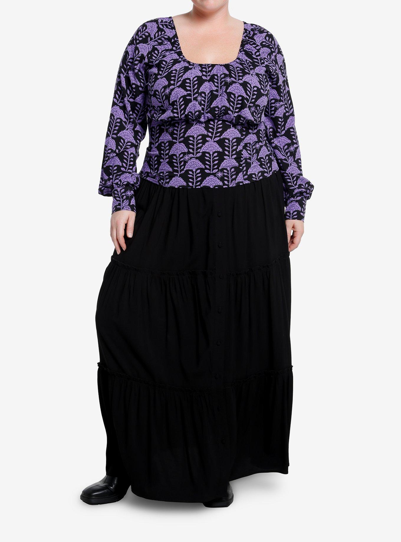 The Witcher Yennefer Flowers Girls Long-Sleeve Top Plus Size, MULTI, alternate