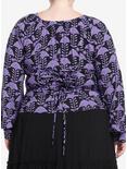 The Witcher Yennefer Flowers Girls Long-Sleeve Top Plus Size, MULTI, alternate