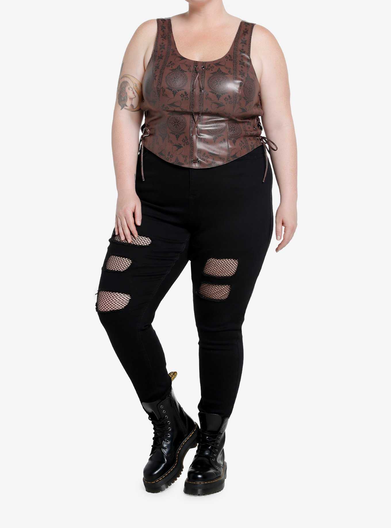 The Witcher Ciri Icons Lace-Up Girls Bustier Plus Size, , hi-res
