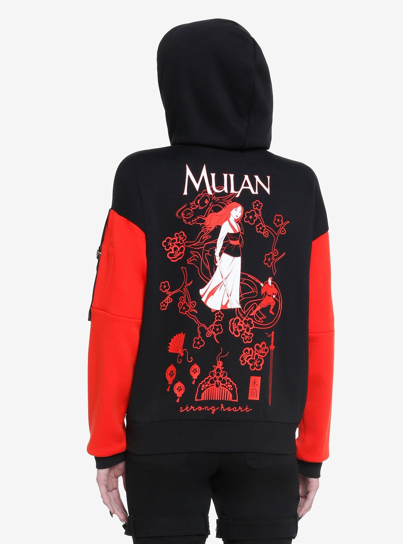 Disney Mulan Color-Block Hardware Girls Hoodie, MULTI, alternate