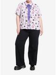 Her Universe Studio Ghibli Spirited Away Soot Sprites Floral Girls Woven Button-Up Plus Size, MULTI, alternate