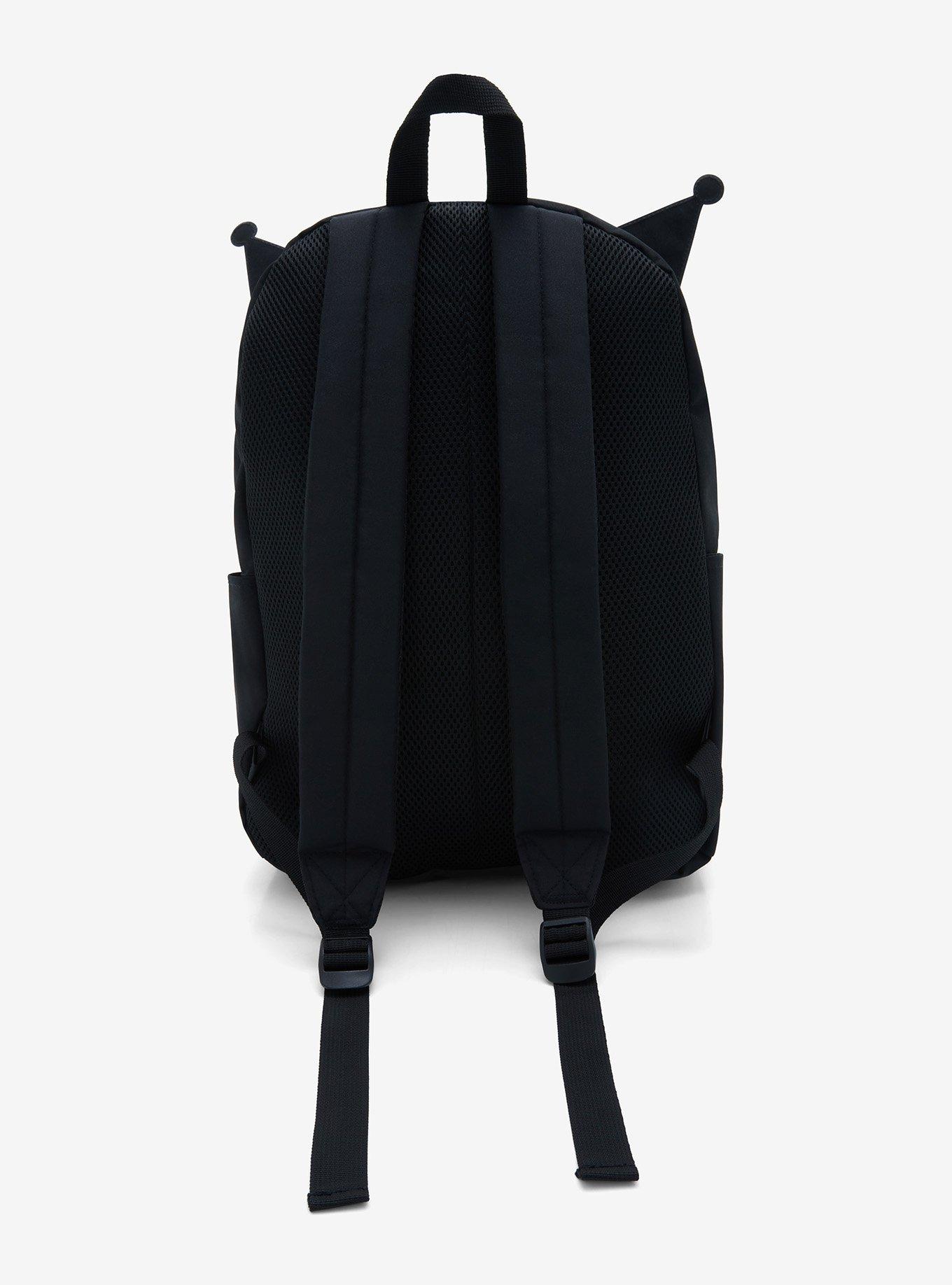 Kuromi Face Fuzzy Backpack, , alternate