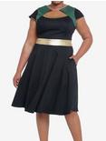 Her Universe Marvel Loki Sylvie Retro Dress Plus Size Her Universe Exclusive, BLACK  GREEN, alternate