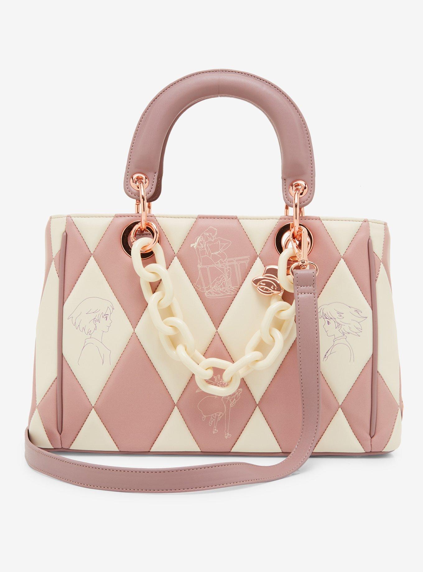 Studio Ghibli Howl's Moving Castle Quilted Icons Handbag - BoxLunch Exclusive, , alternate