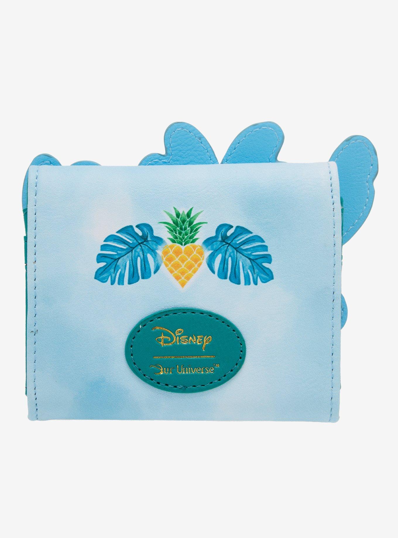 Our Universe Disney Lilo & Stitch: The Series Angel & Stitch Pineapple Small Zip Wallet - BoxLunch Exclusive, , hi-res