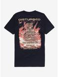 Disturbed Divisive Album Cover Tracklisting T-Shirt, BLACK, alternate