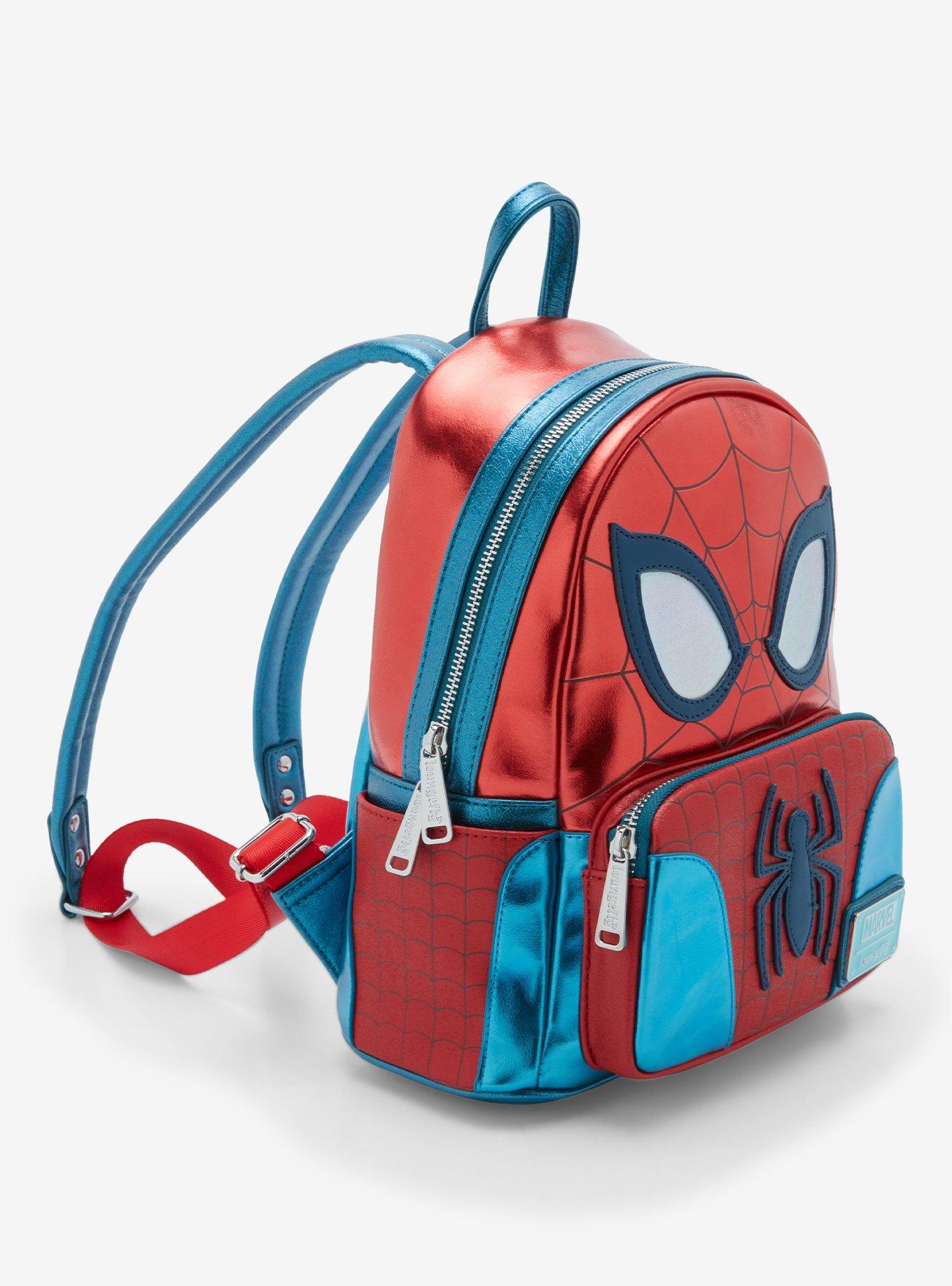 Loungefly Marvel Spider-Man Metallic Figural Mini Backpack, , alternate