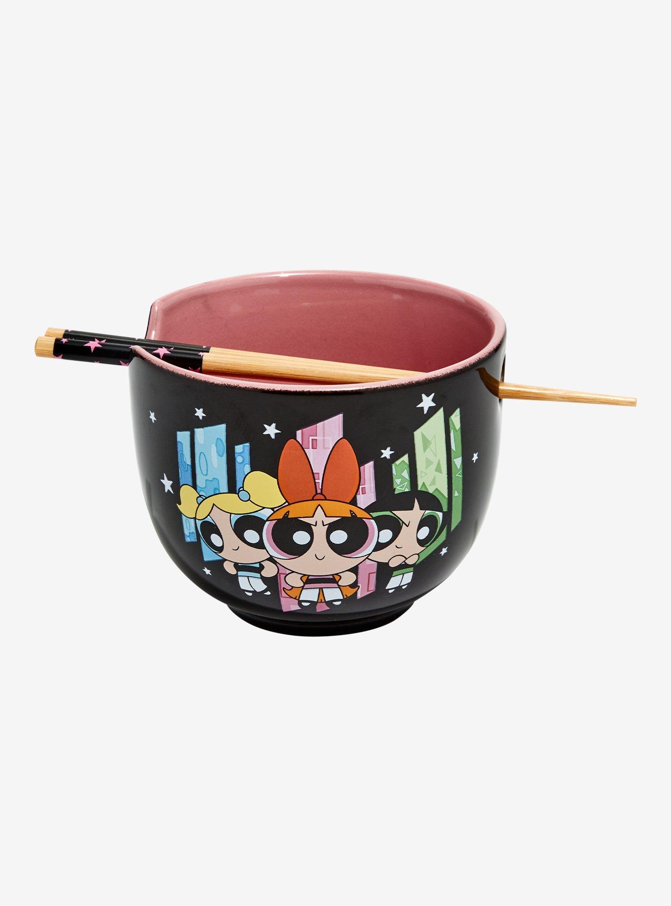 The Powerpuff Girls Panel Portraits Ramen Bowl with Chopsticks, , alternate