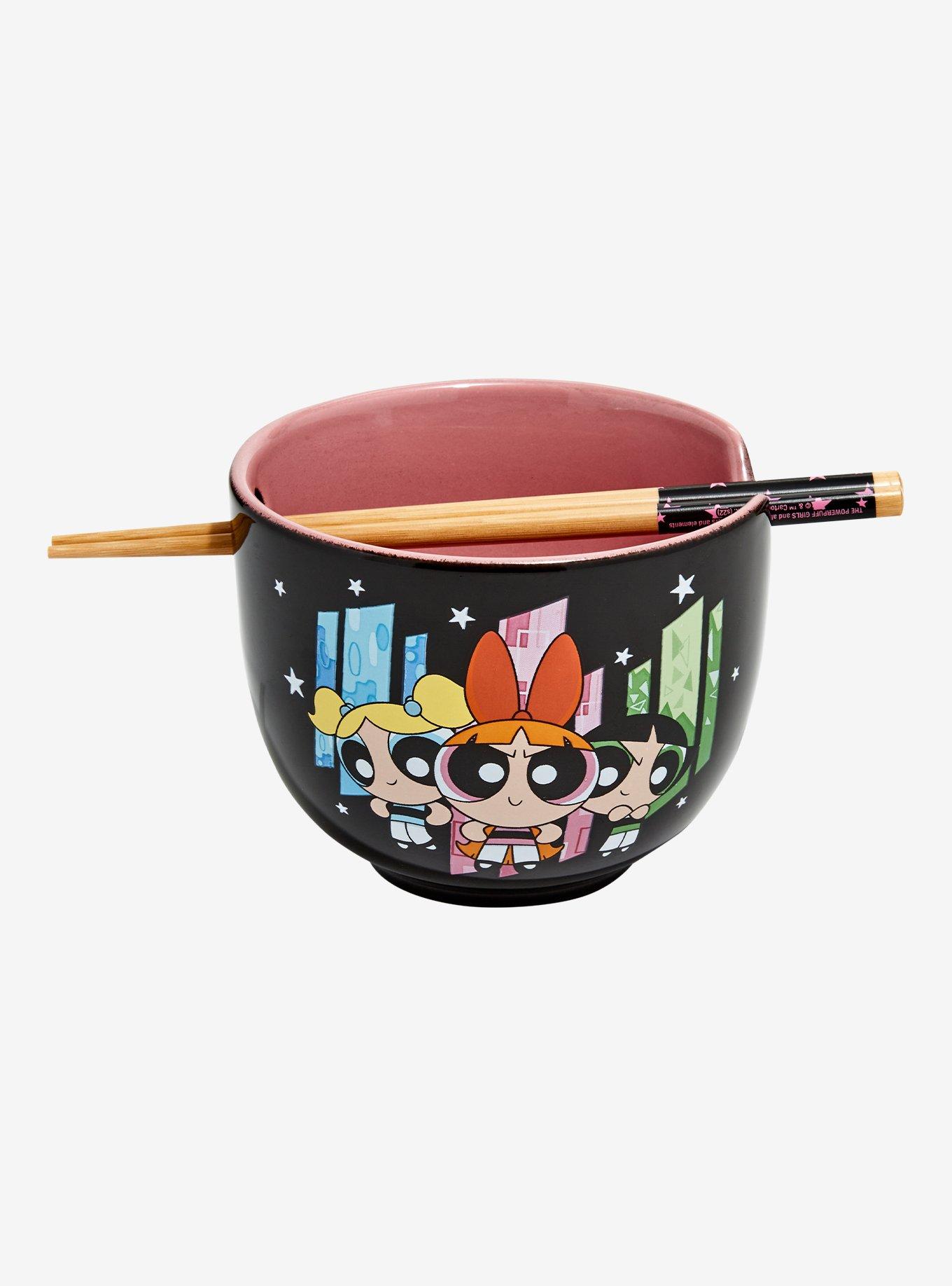 The Powerpuff Girls Panel Portraits Ramen Bowl with Chopsticks, , alternate