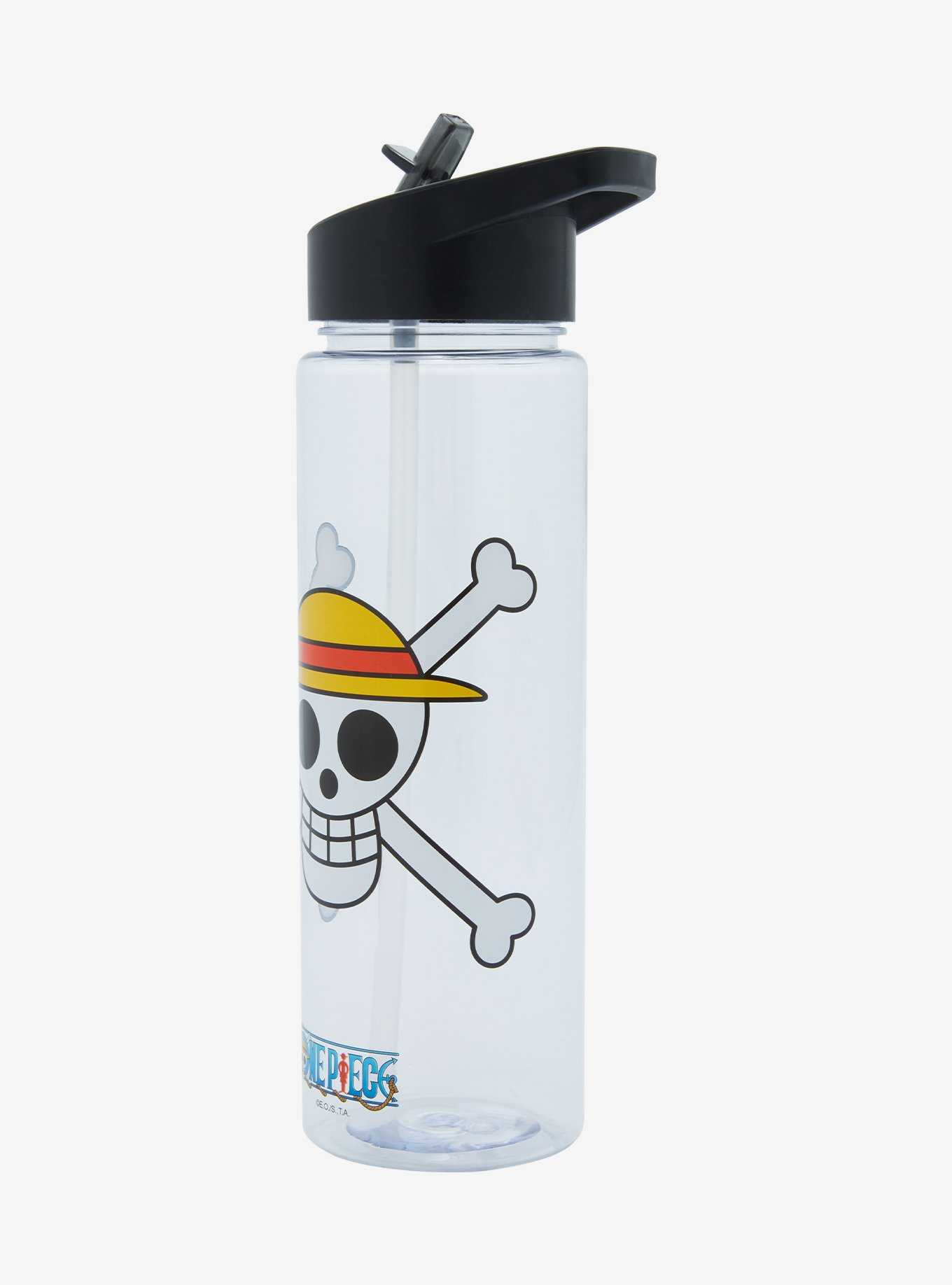 One Piece Jolly Roger Water Bottle, , hi-res