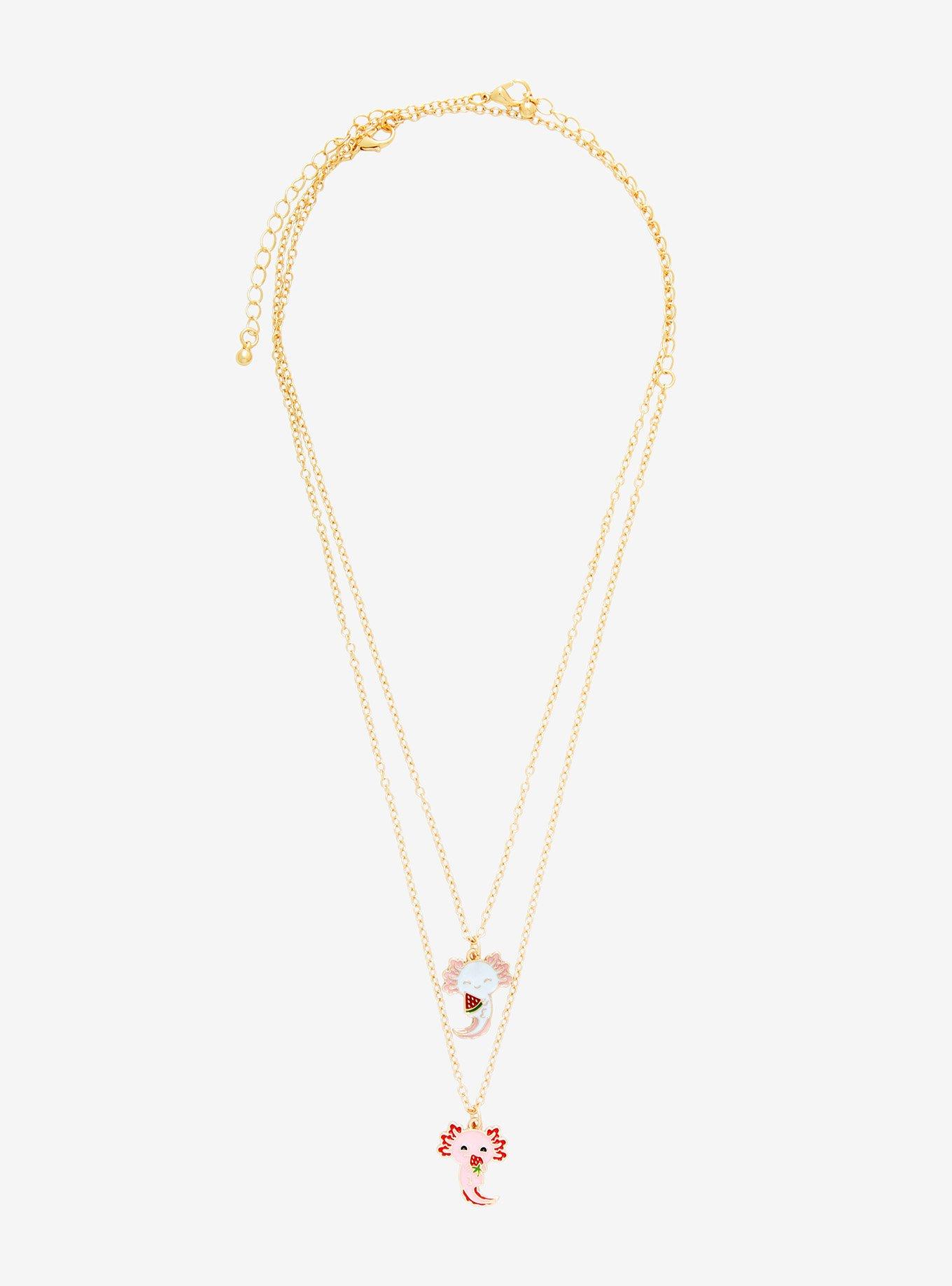 Axolotl Fruit Bestie Necklace Set - BoxLunch Exclusive, , alternate