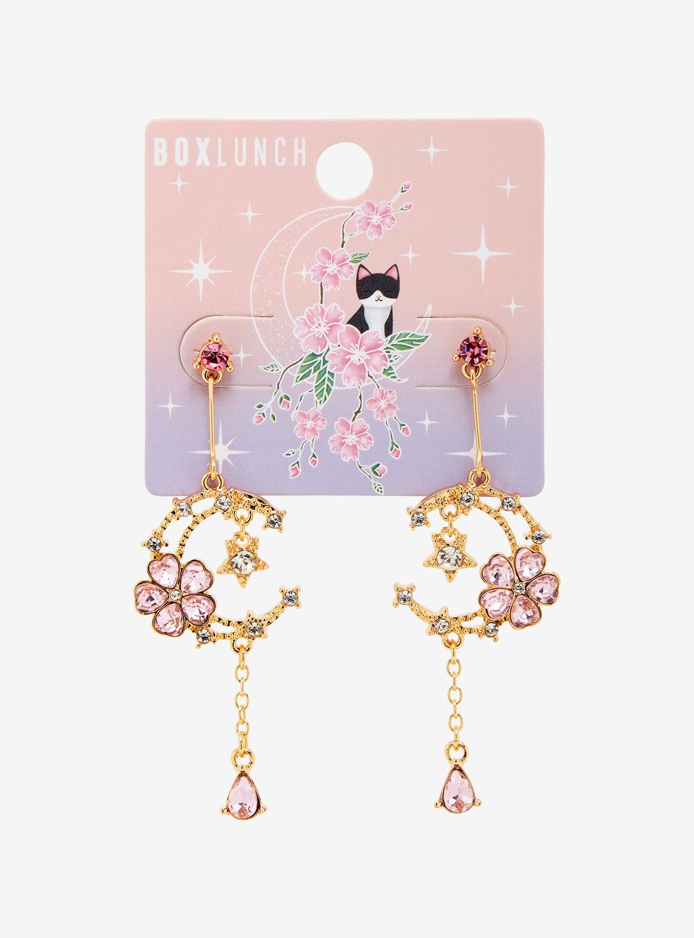 Celestial Sakura Blossoms Earrings - BoxLunch Exclusive, , alternate