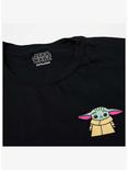 Star Wars The Mandalorian Embroidered Grogu T-Shirt, BLACK, alternate