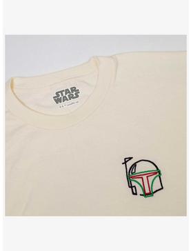 Star Wars Embroidered Boba Fett Helmet T-Shirt, , hi-res