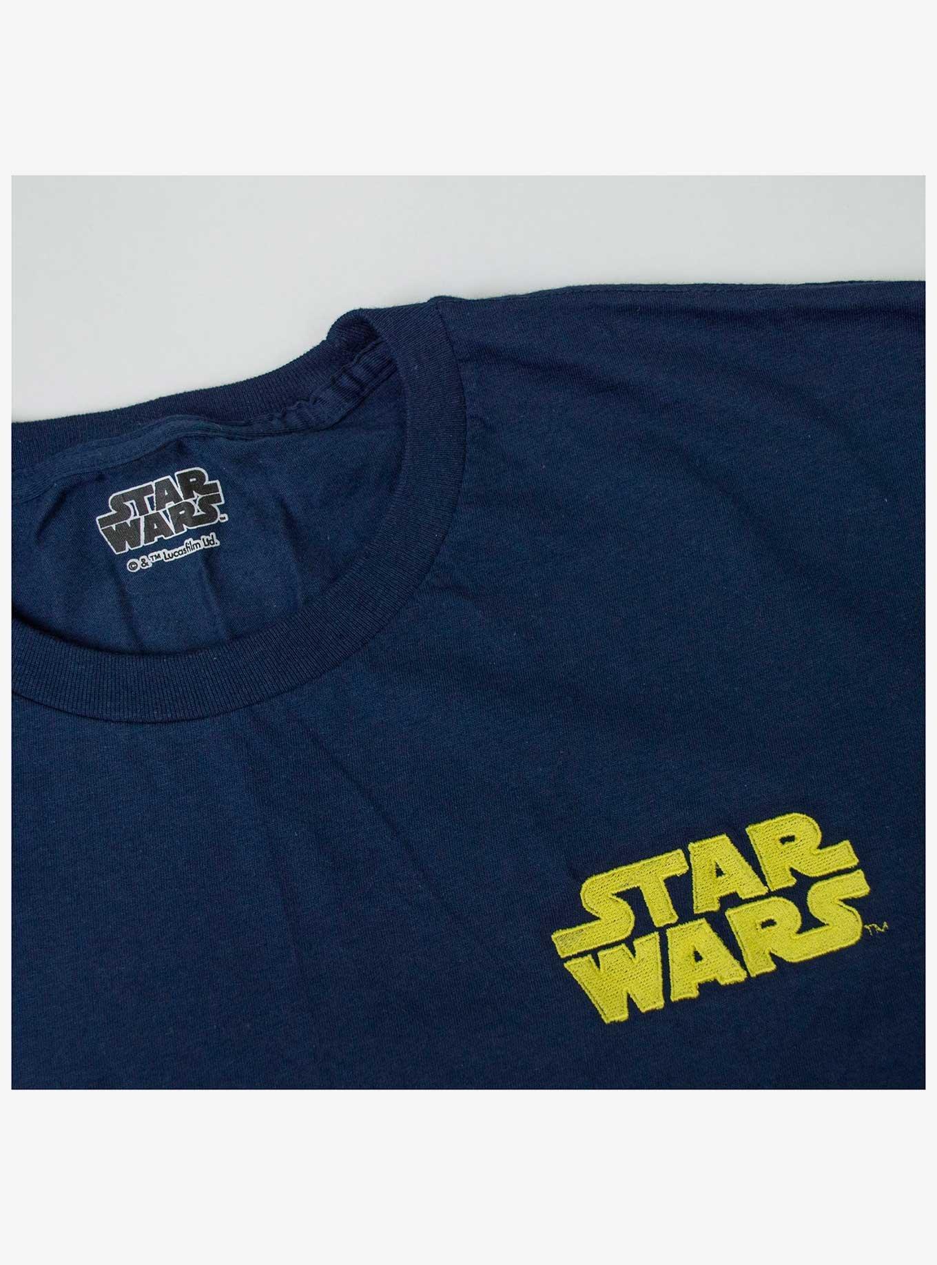 Star Wars Embroidered Logo T-Shirt, NAVY, alternate