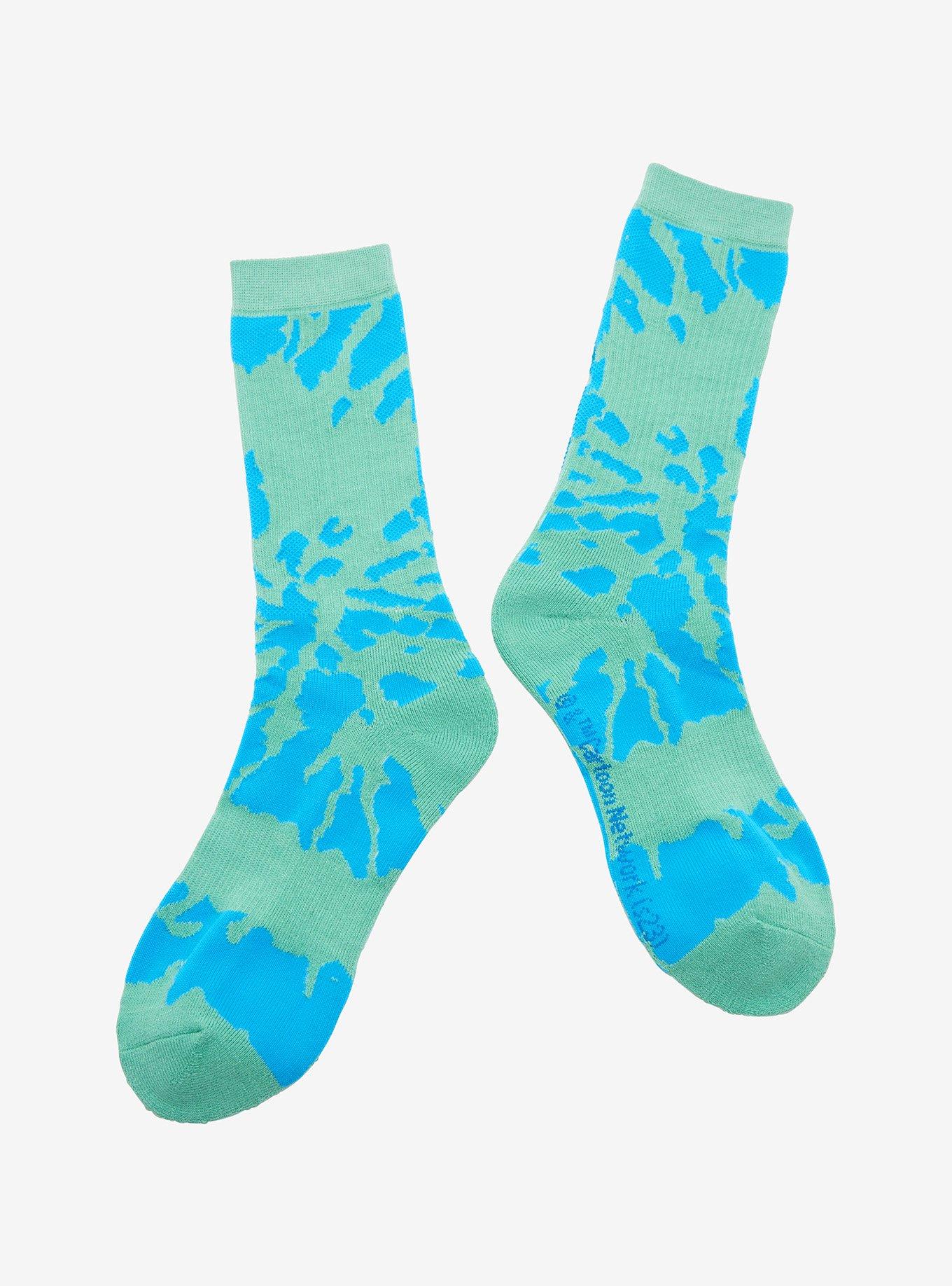 Rick And Morty Vibrant Grid Crew Socks, , alternate