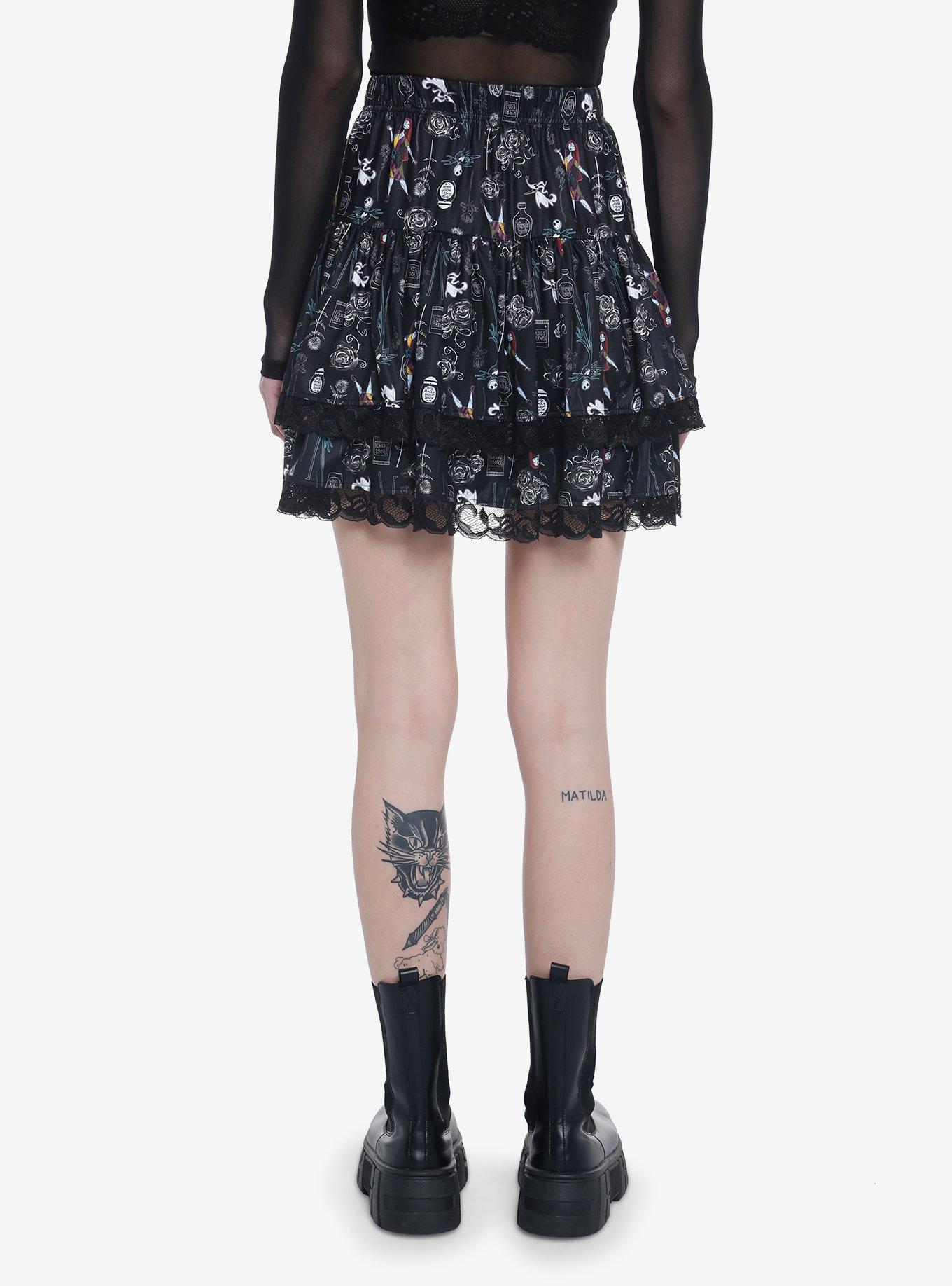The Nightmare Before Christmas Tiered Skirt, , hi-res