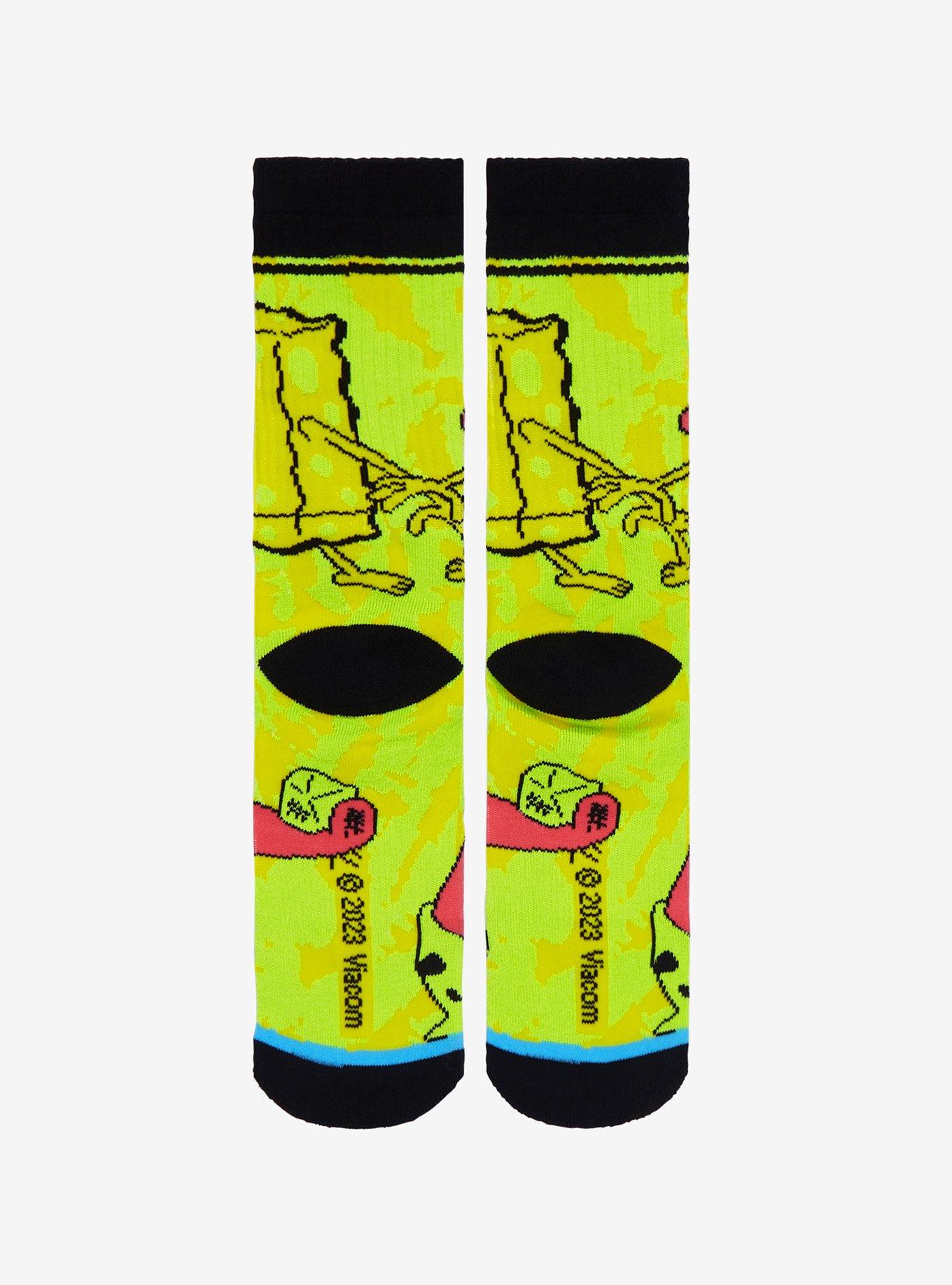 SpongeBob SquarePants Caveman Duo Crew Socks, , alternate
