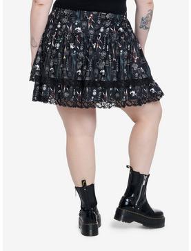 Plus Size The Nightmare Before Christmas Tiered Skirt Plus Size, , hi-res