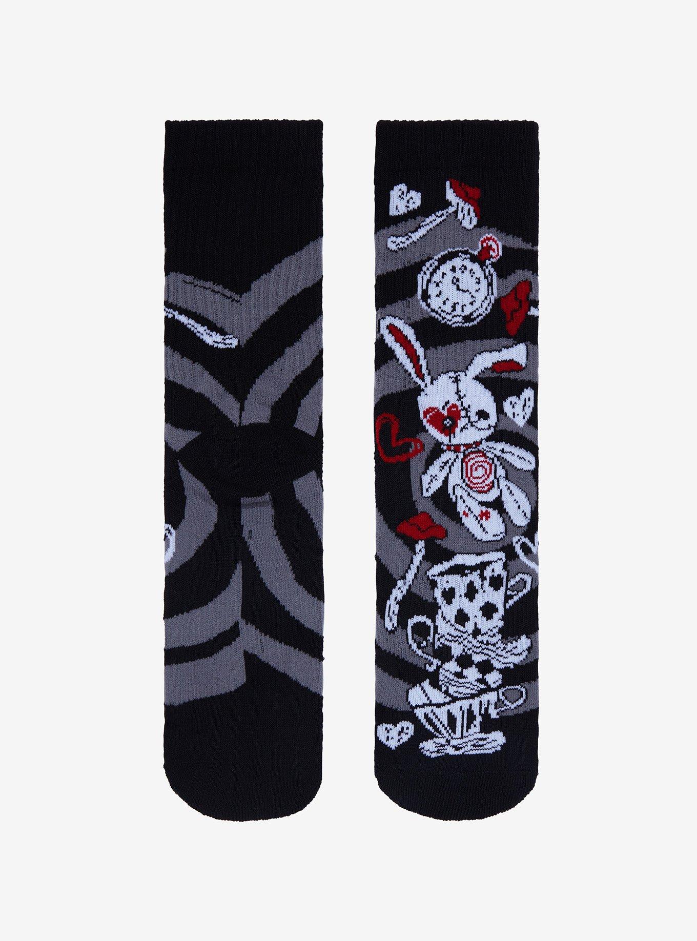 Stitch Bunny Clock Crew Socks, , alternate