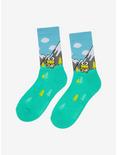 Keroppi Mountain Scenic Crew Socks, , alternate