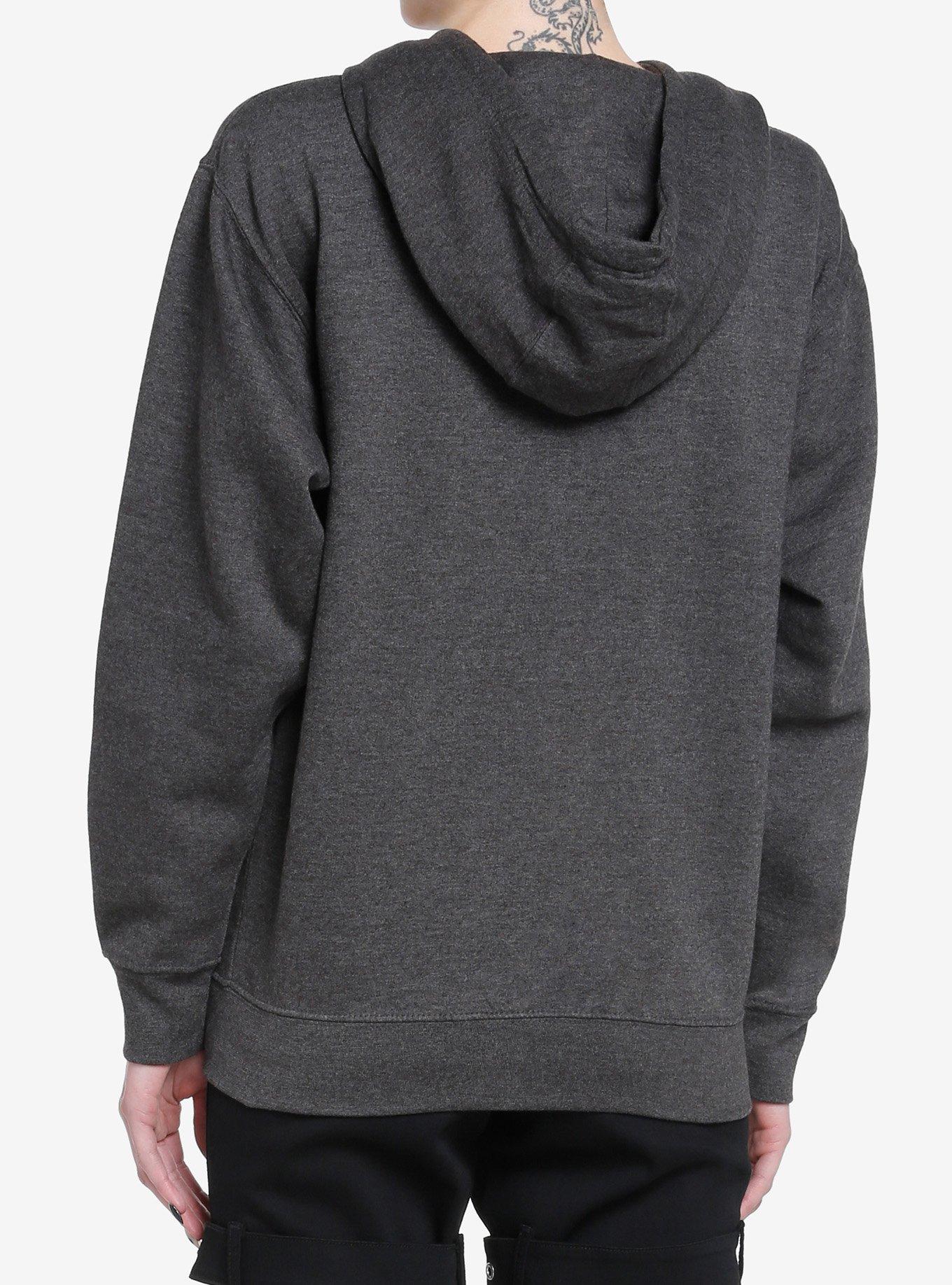 Social Collision Revenge Winged Reapers Girls Hoodie, BLACK  CHARCOAL, alternate